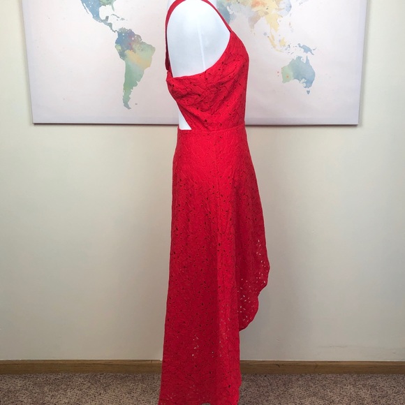 J.O.A. Lace Tulip Hem Midi Dress Size Small - Picture 4 of 8